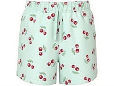 Name It shorts aqua glass med kirsebær print